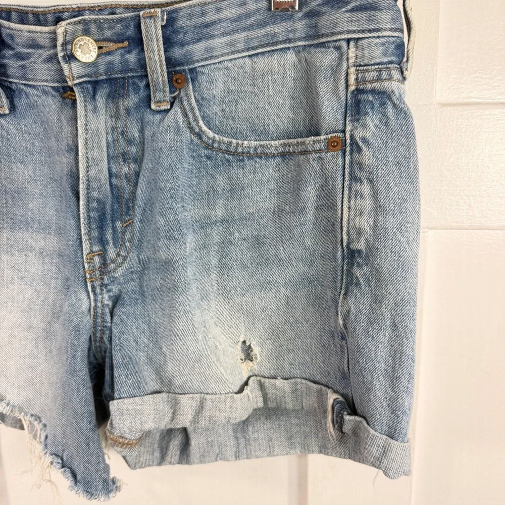 Lucky‎ Brand Womens Light Wash Distressed Denim Cutoff Shorts Size 8 29 *altered